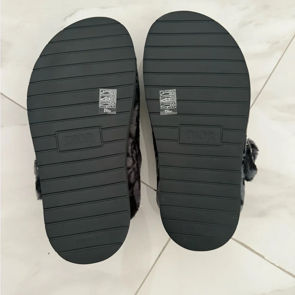 Dior Black Charcoal Mules & Clogs Leather - Picture 2 of 5